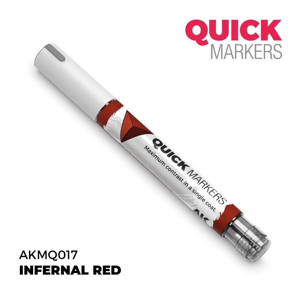 AK Interactive MQ017 Quick Marker Infernal Red