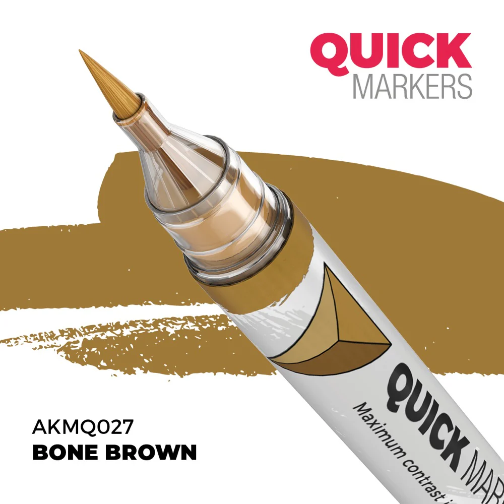AK Interactive MQ027 Quick Marker Bone Brown