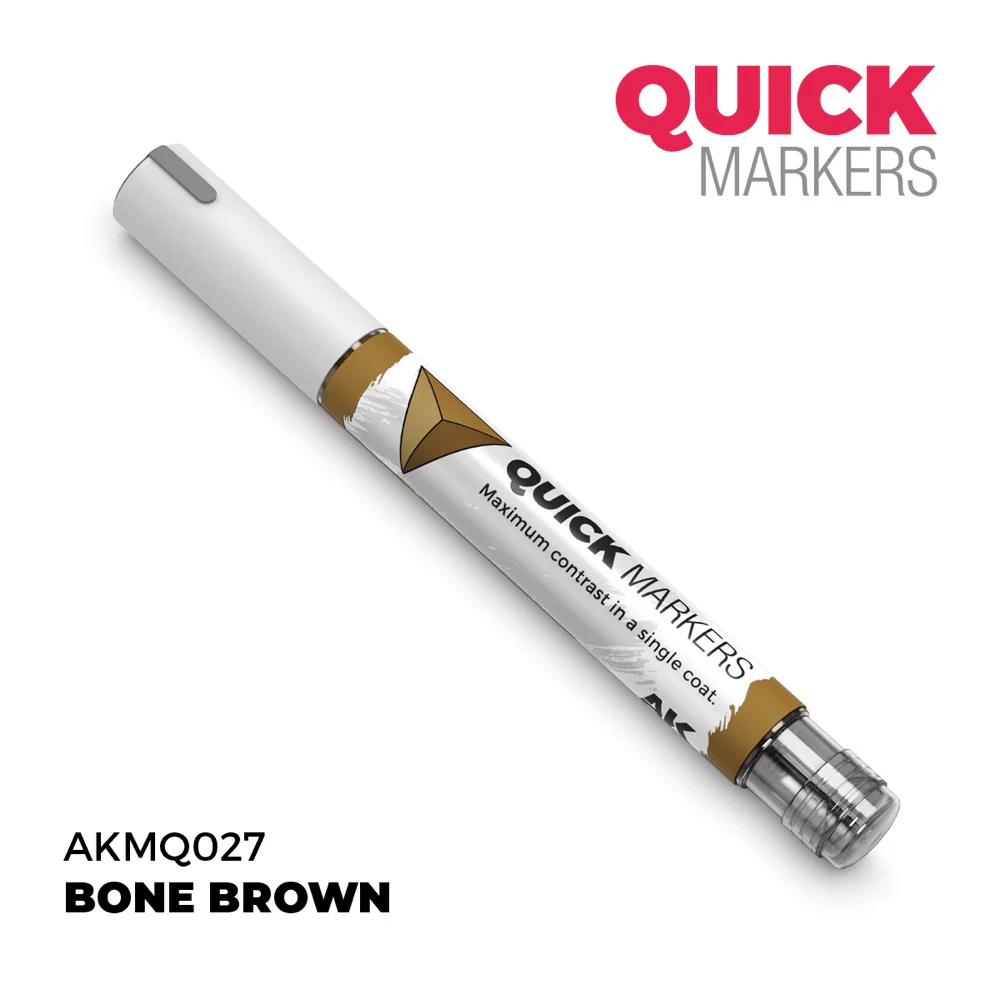 AK Interactive MQ027 Quick Marker Bone Brown - Image 2