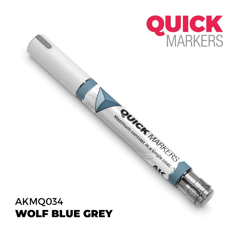 AK Interactive MQ034 Quick Marker Wolf Blue Grey - Image 2