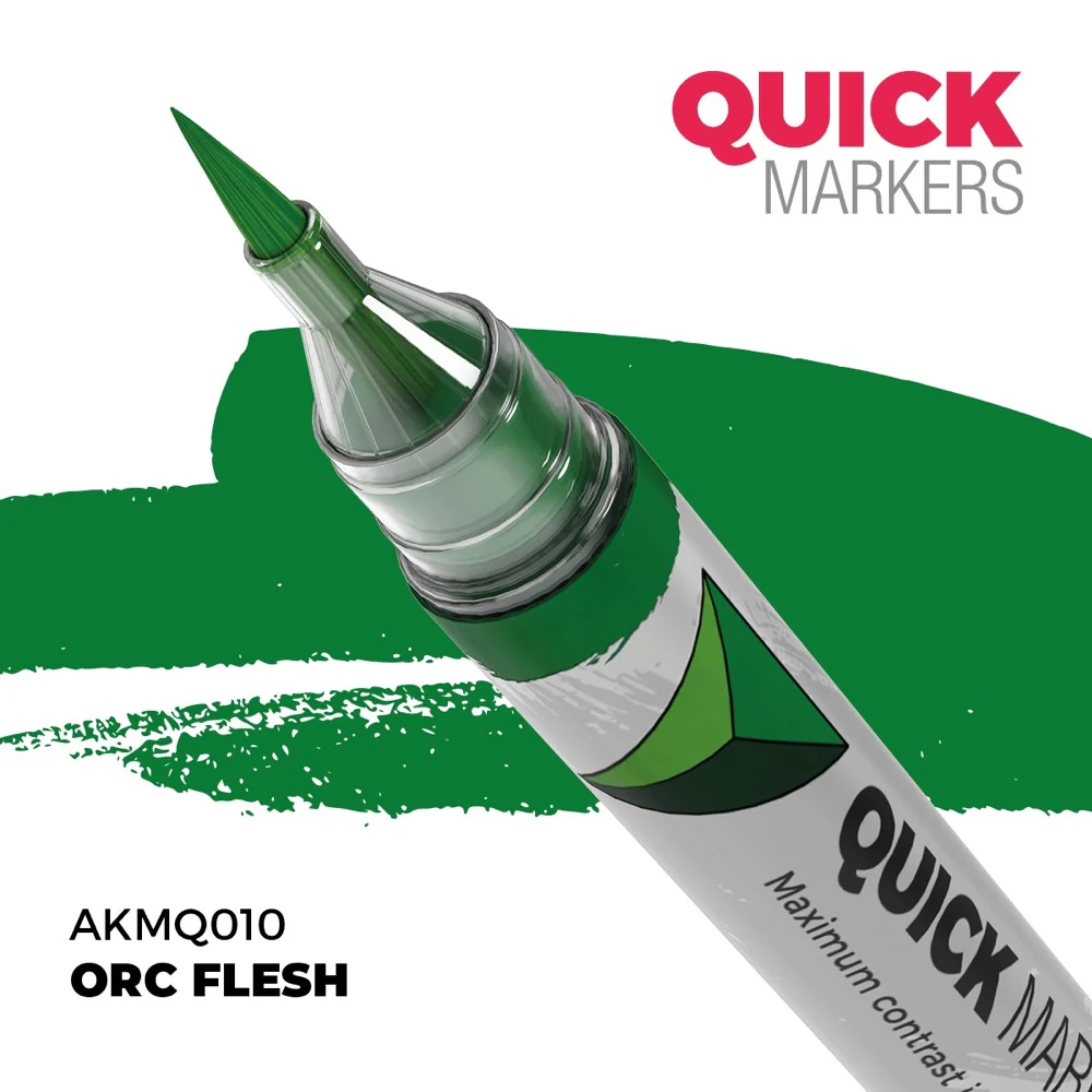 AK Interactive MQ106 Quick Marker Set Orcs 5 Colour Set - Image 2
