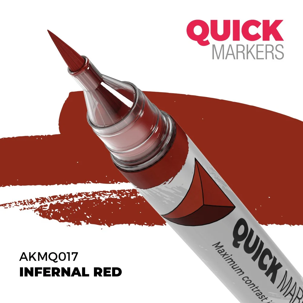 AK Interactive MQ106 Quick Marker Set Orcs 5 Colour Set - Image 3