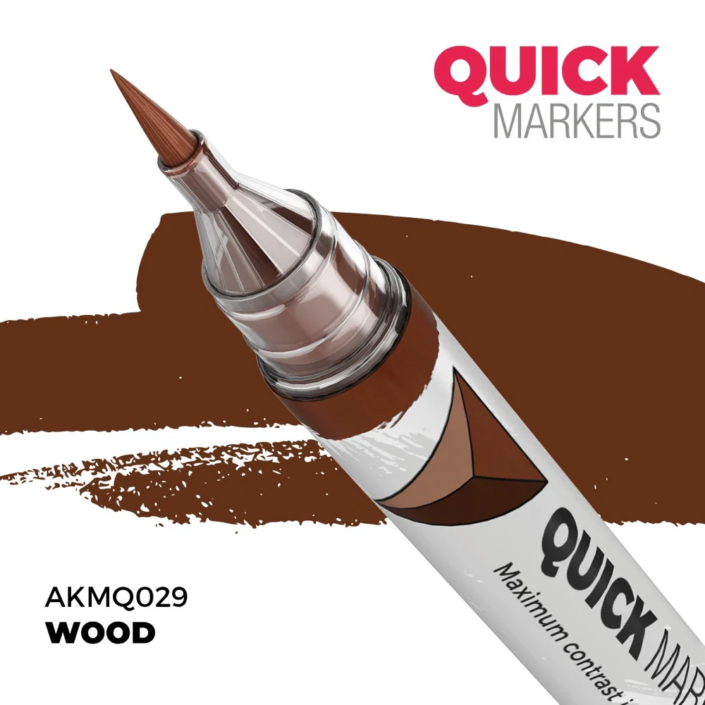 AK Interactive MQ106 Quick Marker Set Orcs 5 Colour Set - Image 6