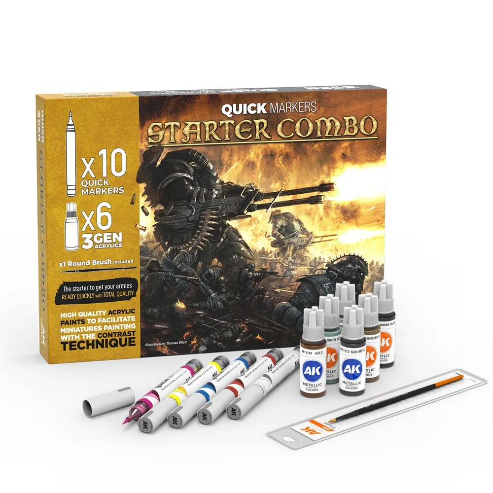 AK Interactive MQ111 Quick Marker Set Starter Combo Quick Markers + 3Gen Set - Image 2
