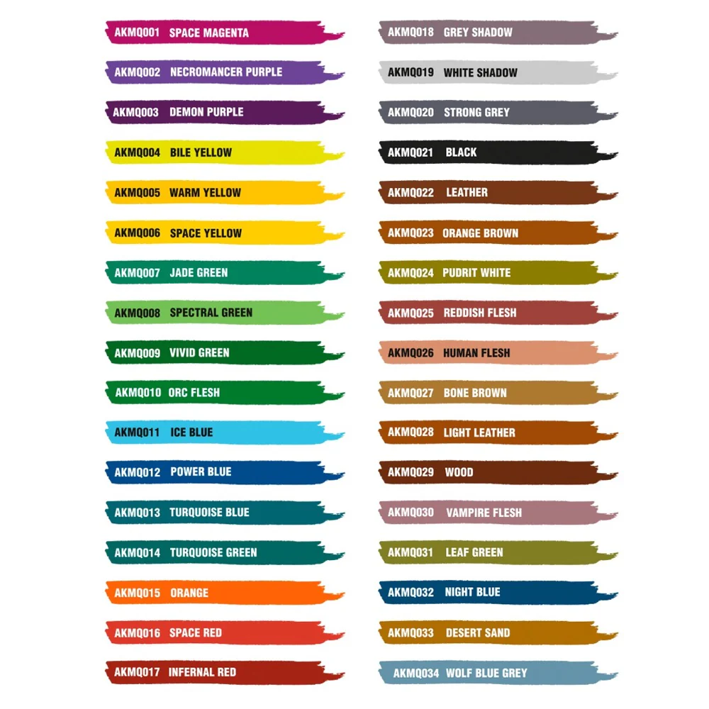AK Interactive MQ150 Quick Marker Set Special Box Full Range 34 Colours - Image 3