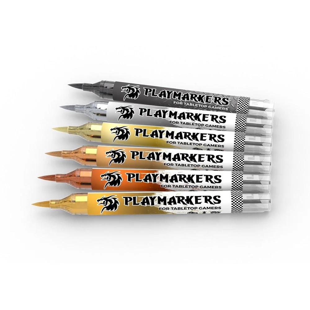 AK Interactive Playmarkers Set Full Metal (6 Colours) - Image 2