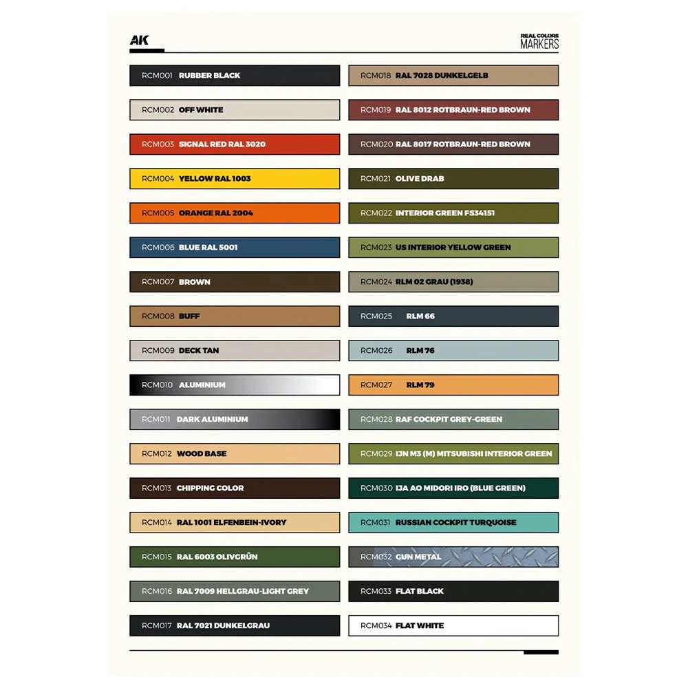 AK interactive RC001 Real Colors Markers Special Box RC Markers (34 units) - Image 5