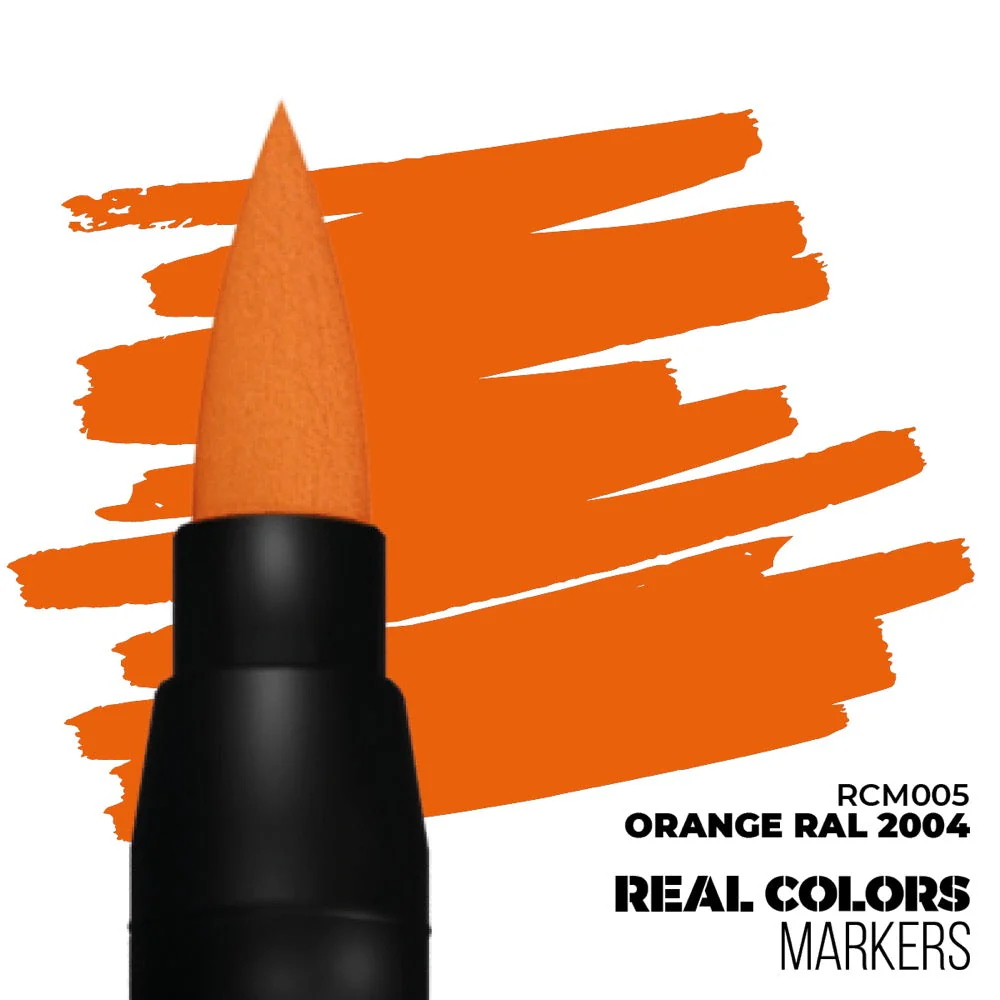 AK interactive RC005 Real Colors Markers Orange RAL 2004 - Image 2