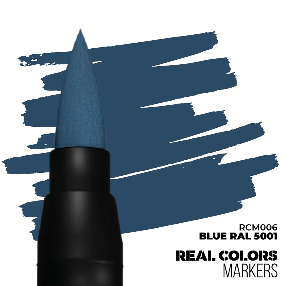 AK interactive RC006 Real Colors Markers Blue RAL 5001 - Image 2