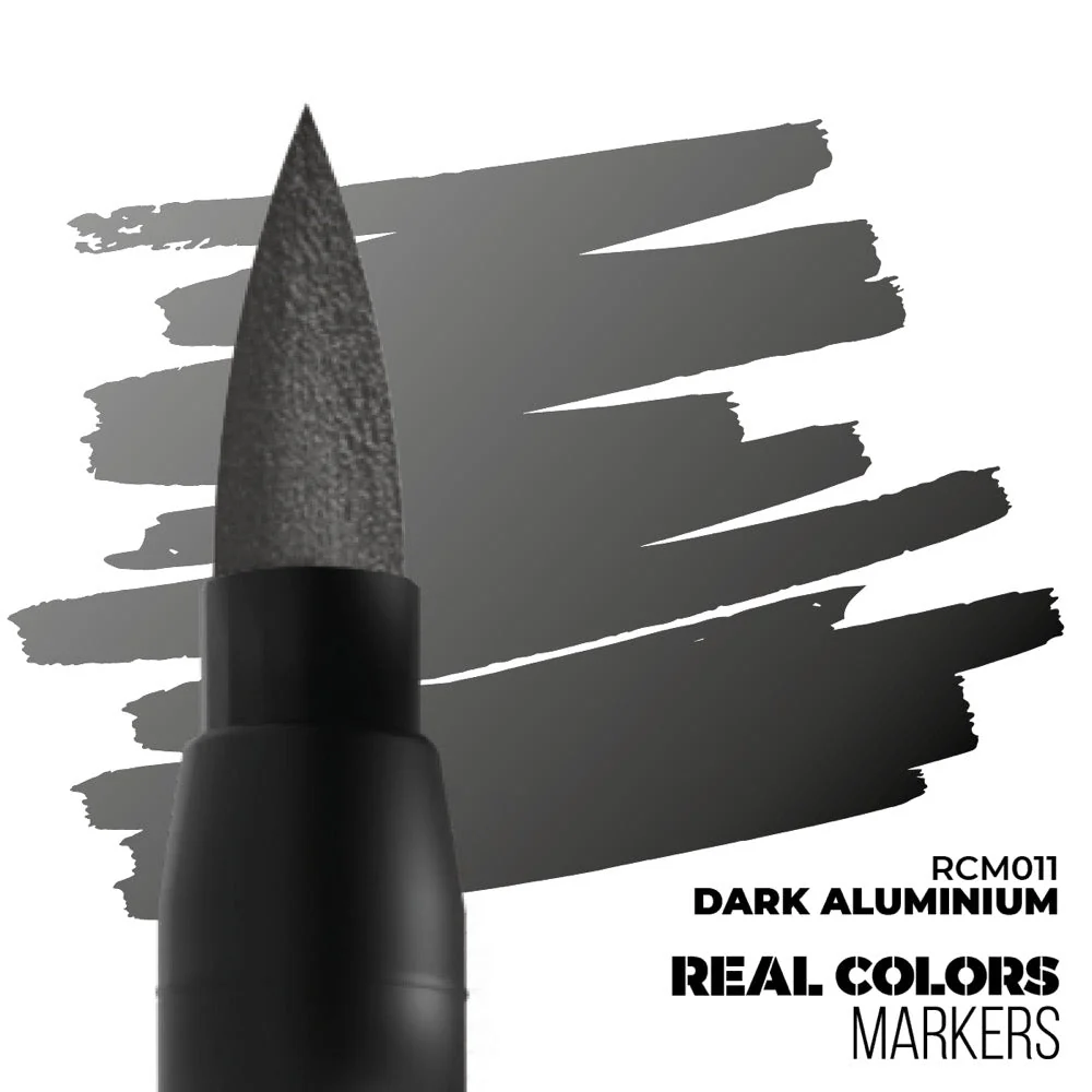 AK interactive RC011 Real Colors Markers Dark Aluminium - Image 2