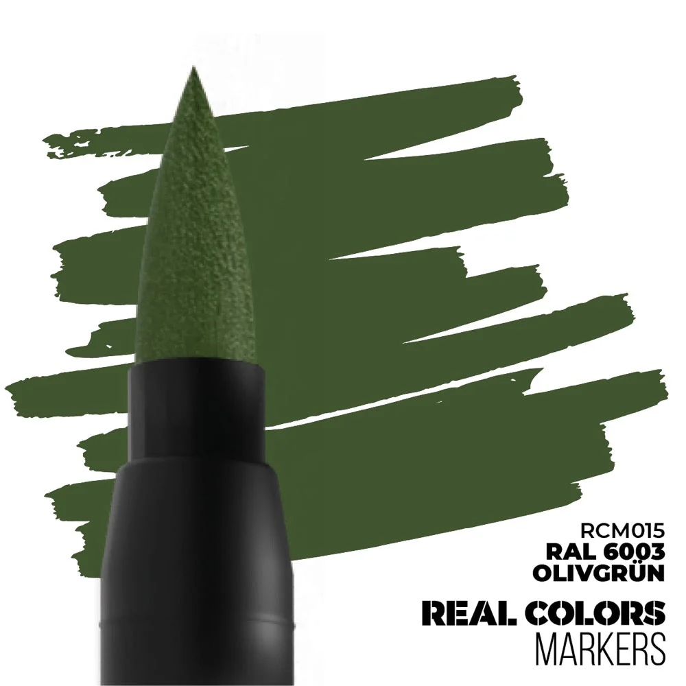 AK interactive RC015 Real Colors Markers RAL 6003 Olivgrun - Image 2