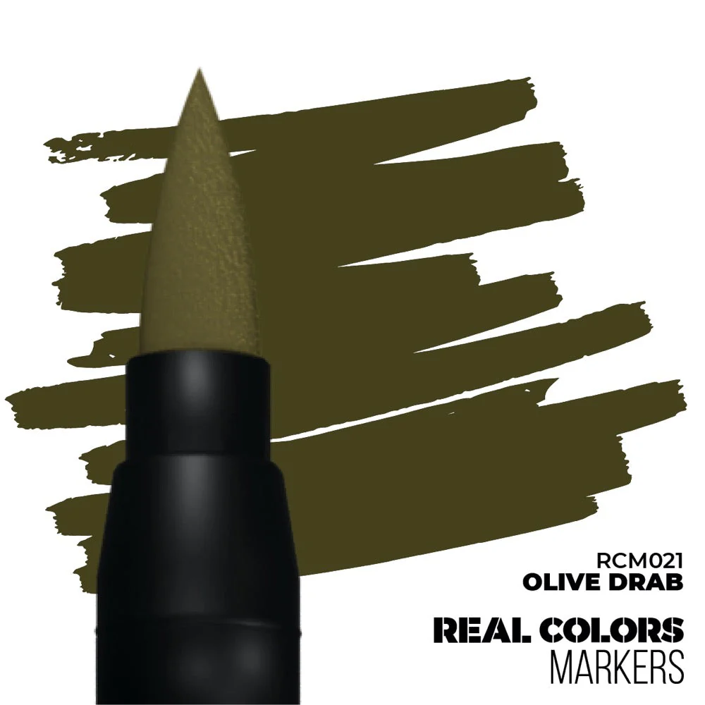AK interactive RC021 Real Colors Markers Olive Drab - Image 2