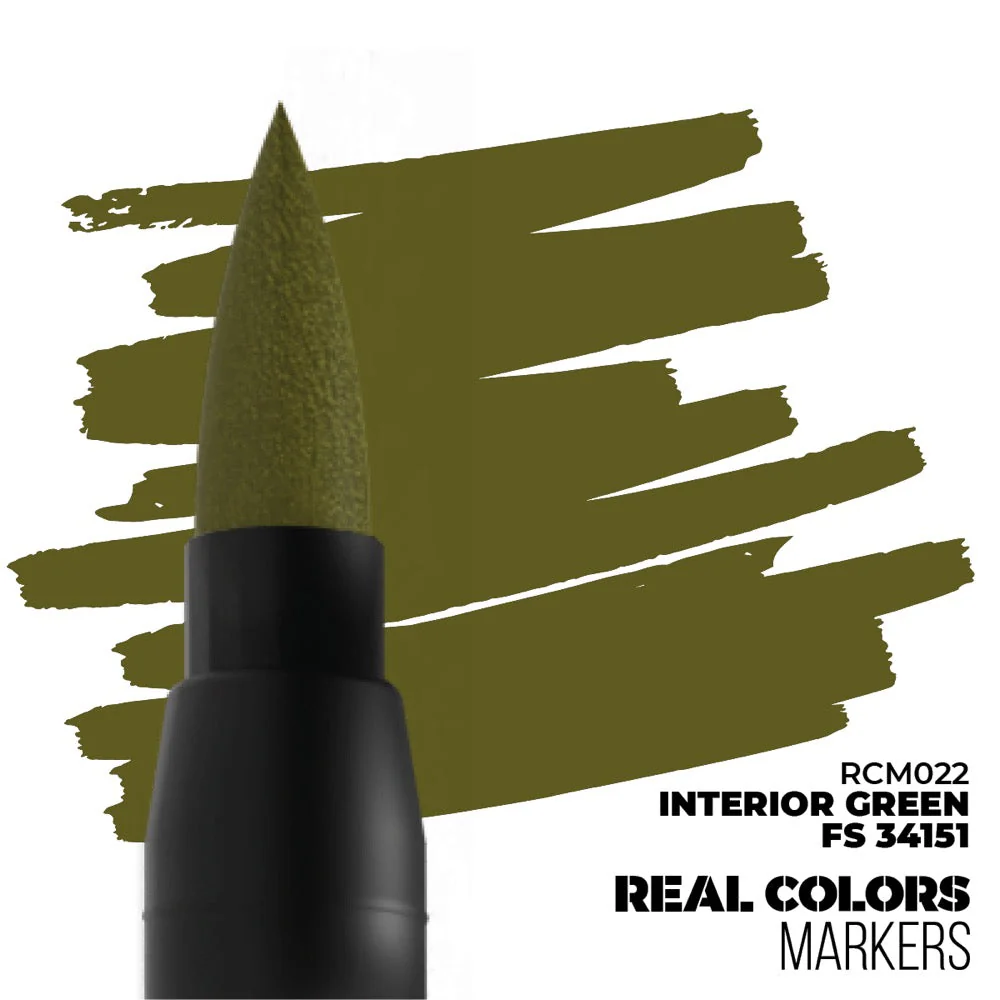 AK interactive RC022 Real Colors Markers Interior Green FS34151 - Image 2