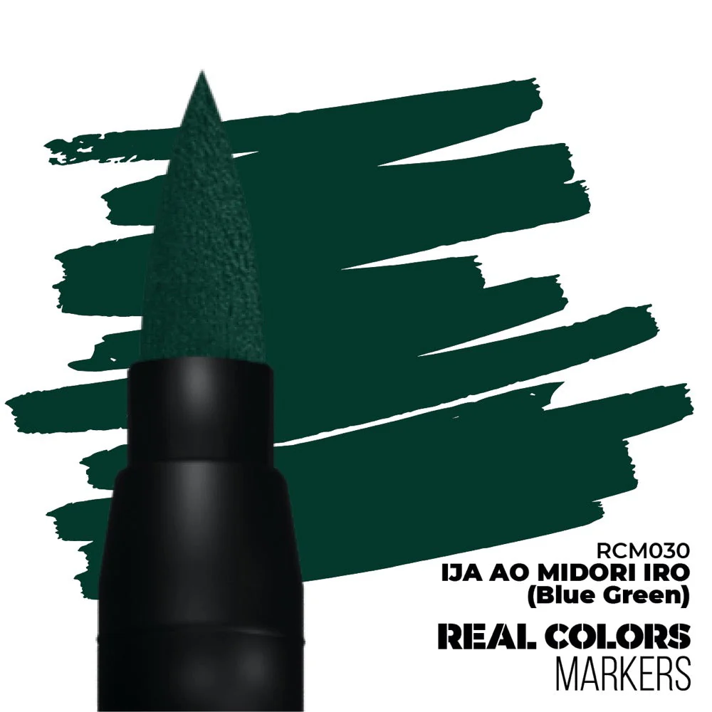 AK interactive RC030 Real Colors Markers JA AO Midori Iro (Blue Green) - Image 2