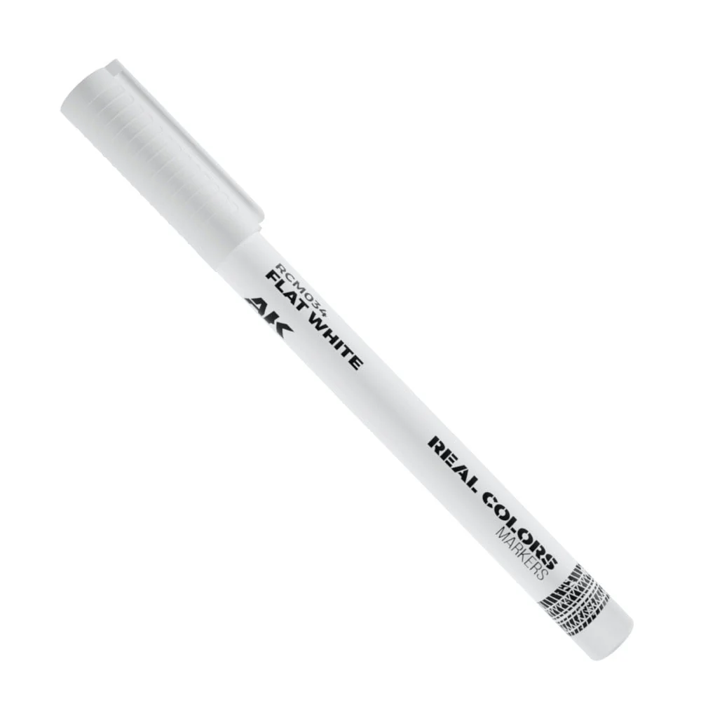 AK interactive RC034 Real Colors Markers Flat White