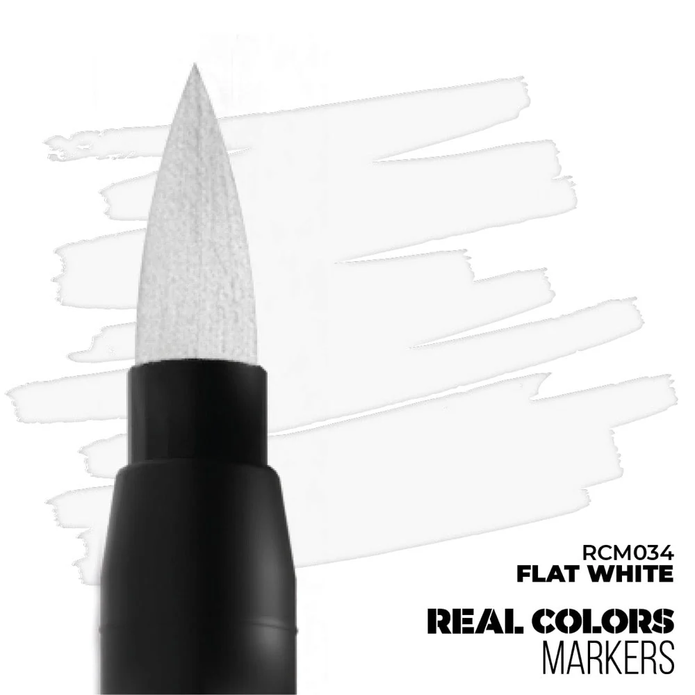 AK interactive RC034 Real Colors Markers Flat White - Image 2