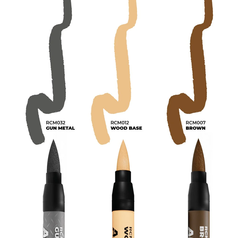 AK interactive RC101 Real Colors Markers Tools Set x 3 - Image 2