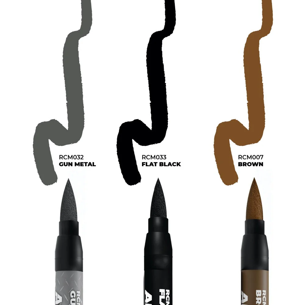 AK interactive RC103 Real Colors Markers Weapons Set x 3 - Image 2