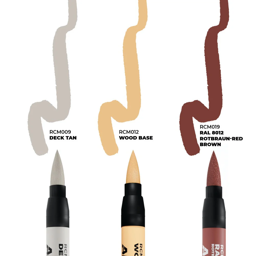 AK interactive RC104 Real Colors Markers Ships and Decks Set x 3 - Image 2