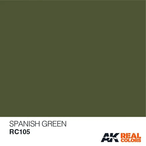 AK Interactive RC105 Real Colors Spanish Green Paint Acrylic Lacquer 10mL* - Image 2