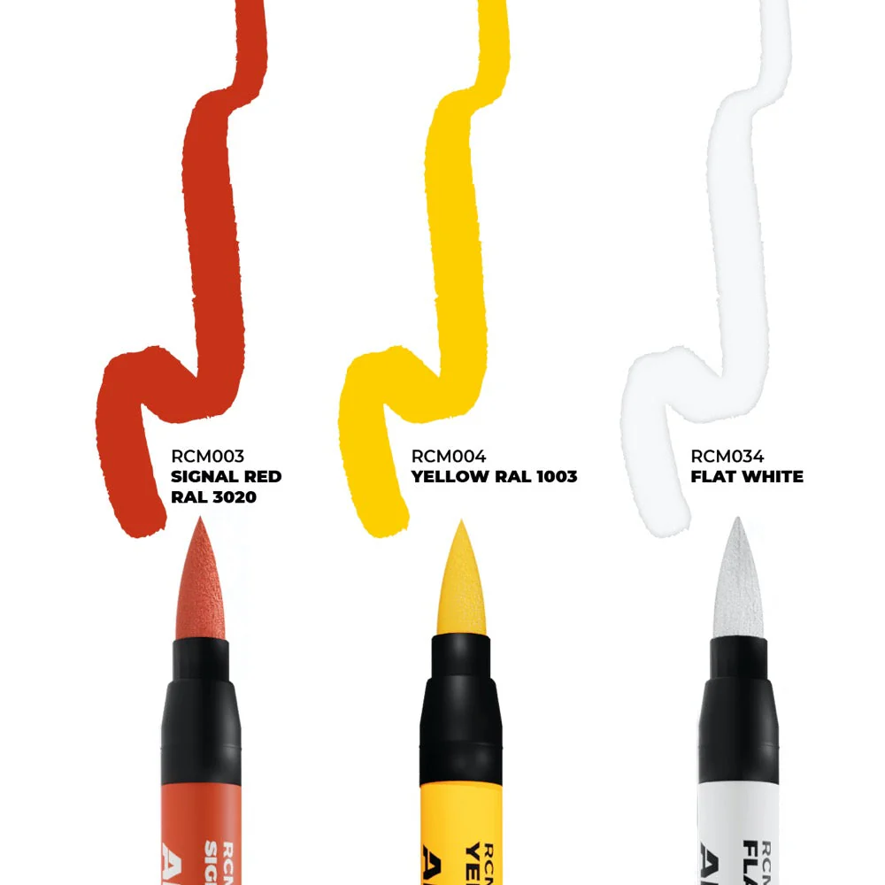 AK interactive RC106 Real Colors Markers Tactical Markings Set x 3 - Image 2