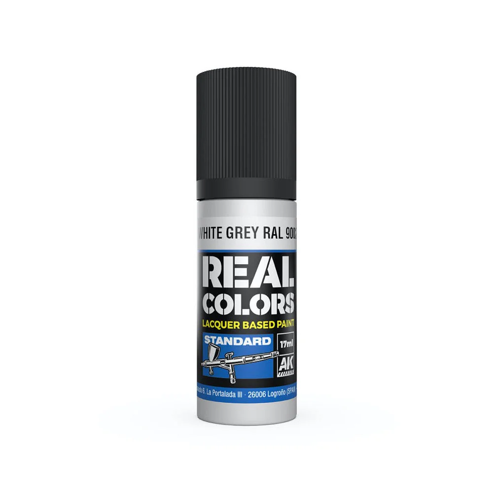 AK Interactive RC809 Real Colors White Grey RAL 9002 17ml Lacquer Paint