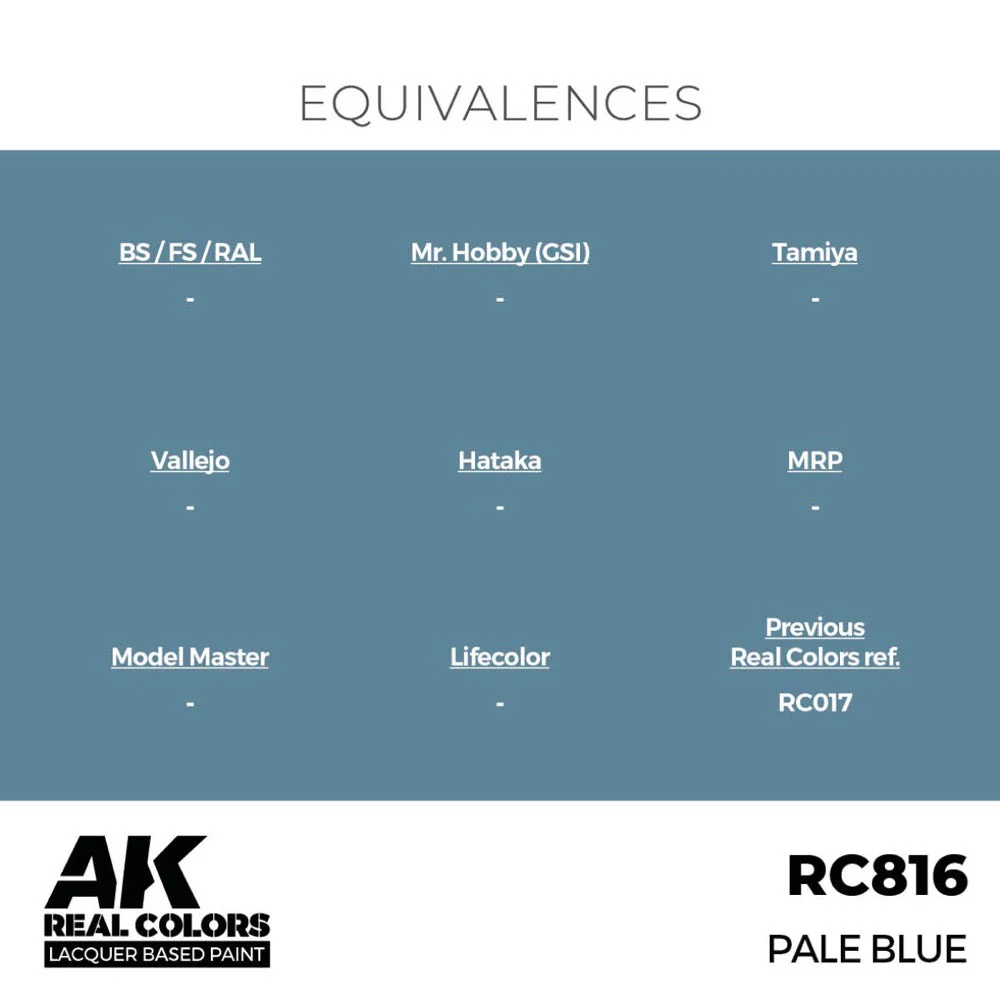 AK Interactive RC816 Real Colors Pale Blue 17ml Lacquer Paint - Image 3