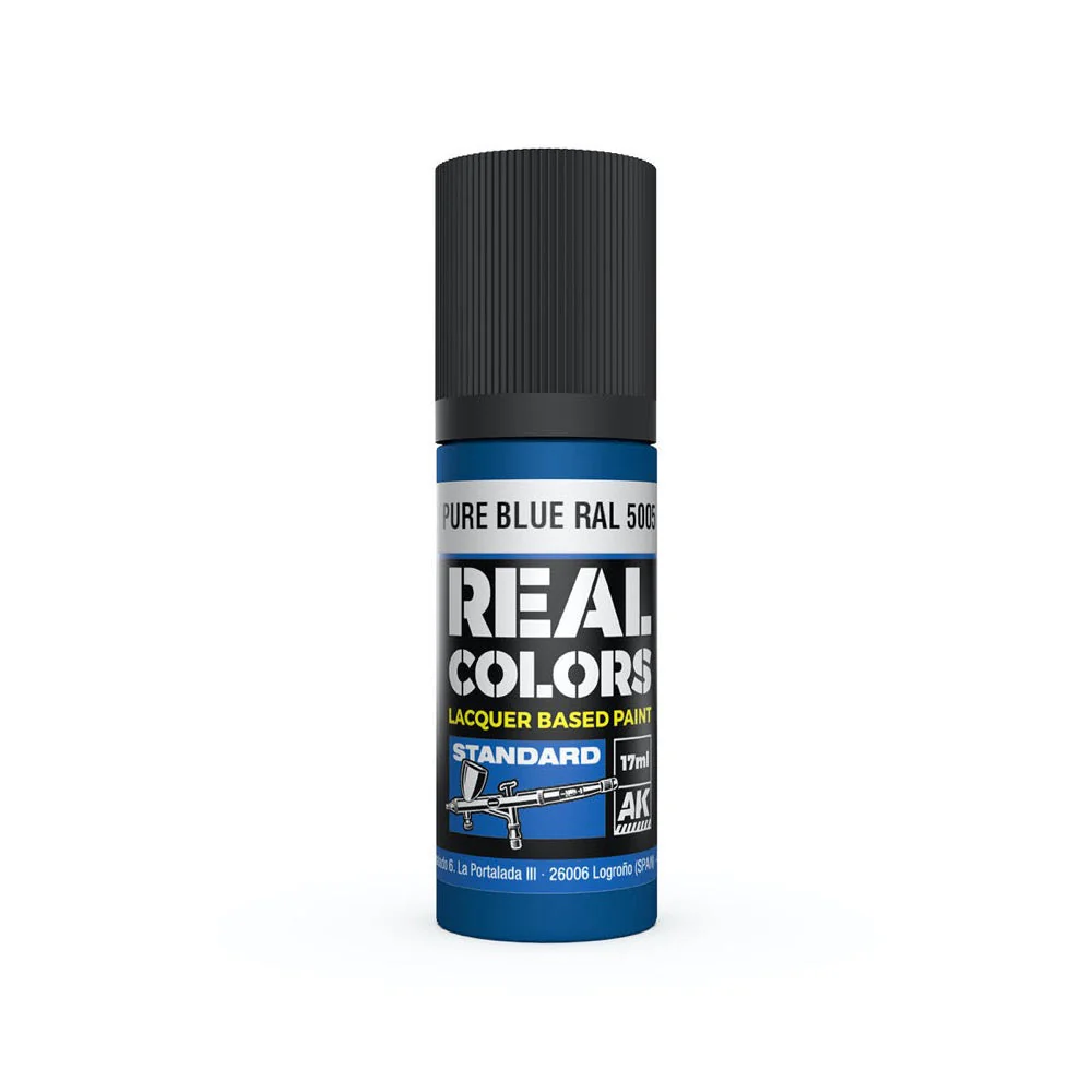 AK Interactive RC818 Real Colors Pure Blue RAL 5005 17ml Lacquer Paint
