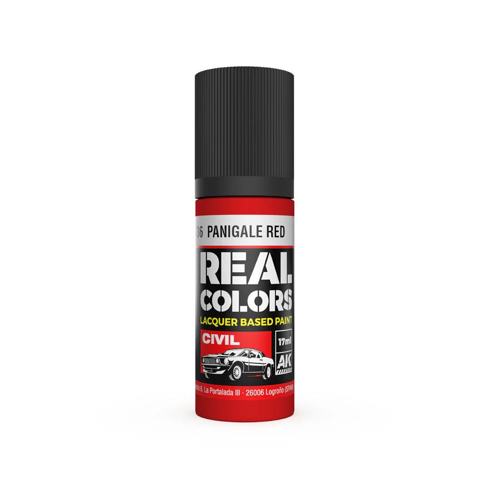AK Interactive RC836 Real Colors Panigale Red 17ml Lacquer Paint