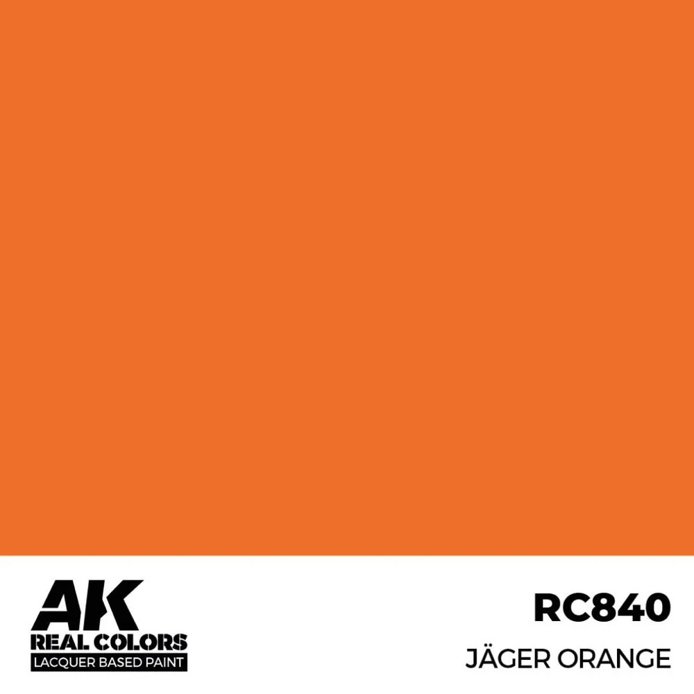 AK Interactive RC840 Real Colors Jager Orange 17ml Lacquer Paint - Image 2