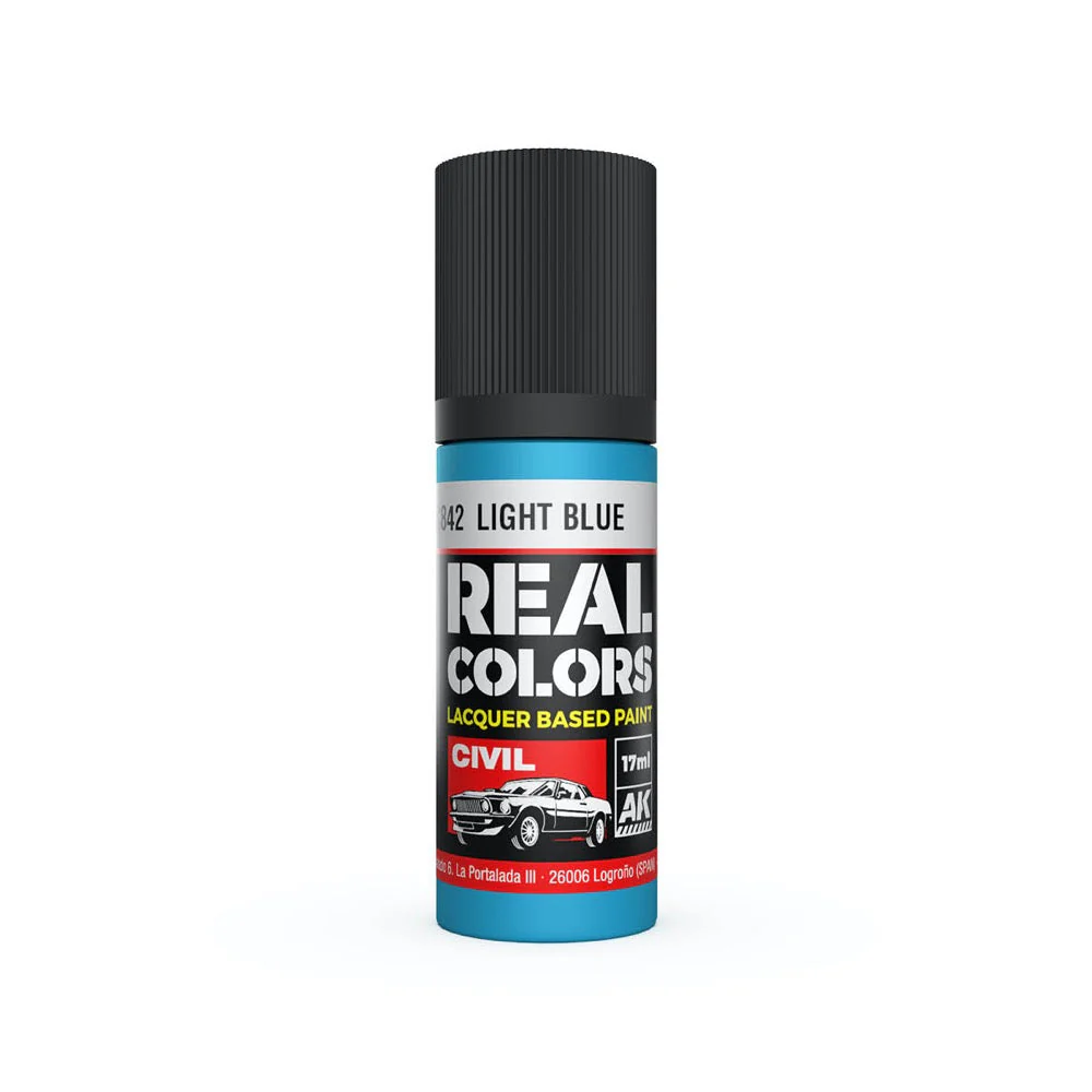 AK Interactive RC842 Real Colors Light Blue 17ml Lacquer Paint