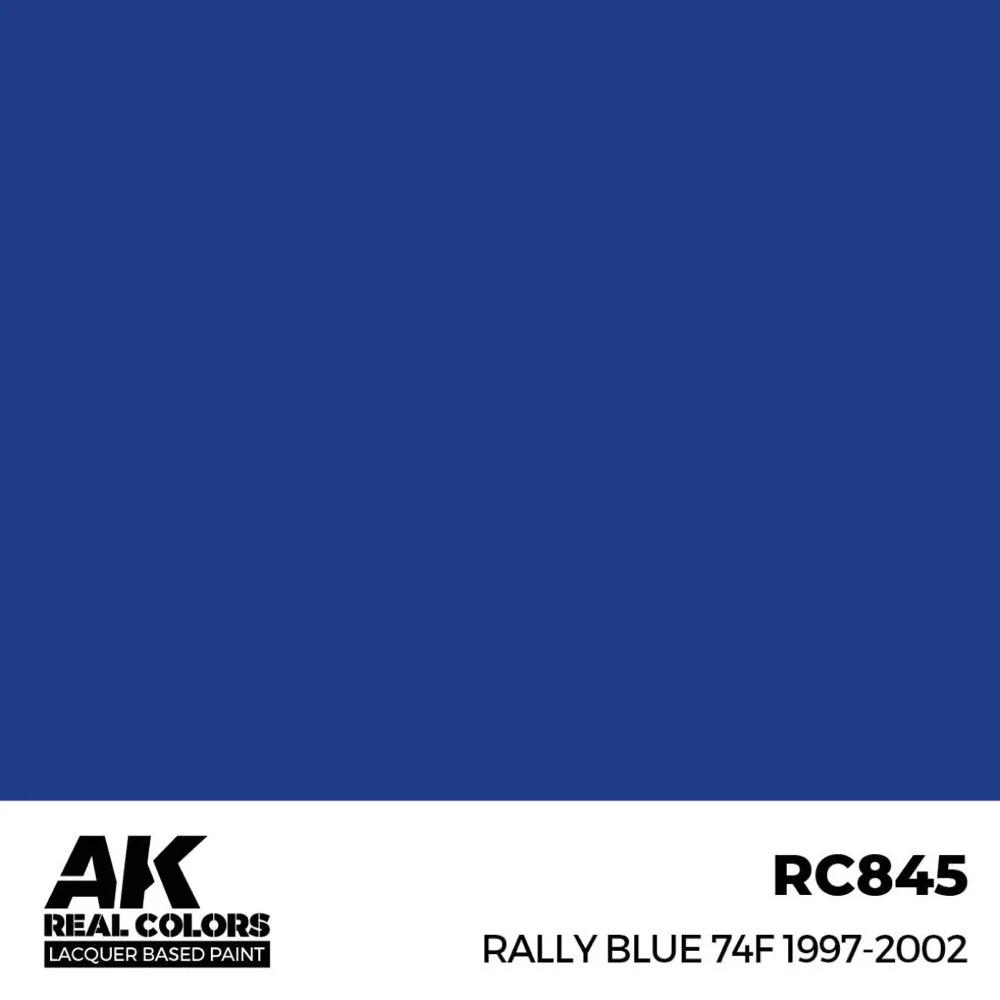 AK Interactive RC845 Real Colors Rally Blue 74F 1997-2002 17ml Lacquer Paint - Image 2