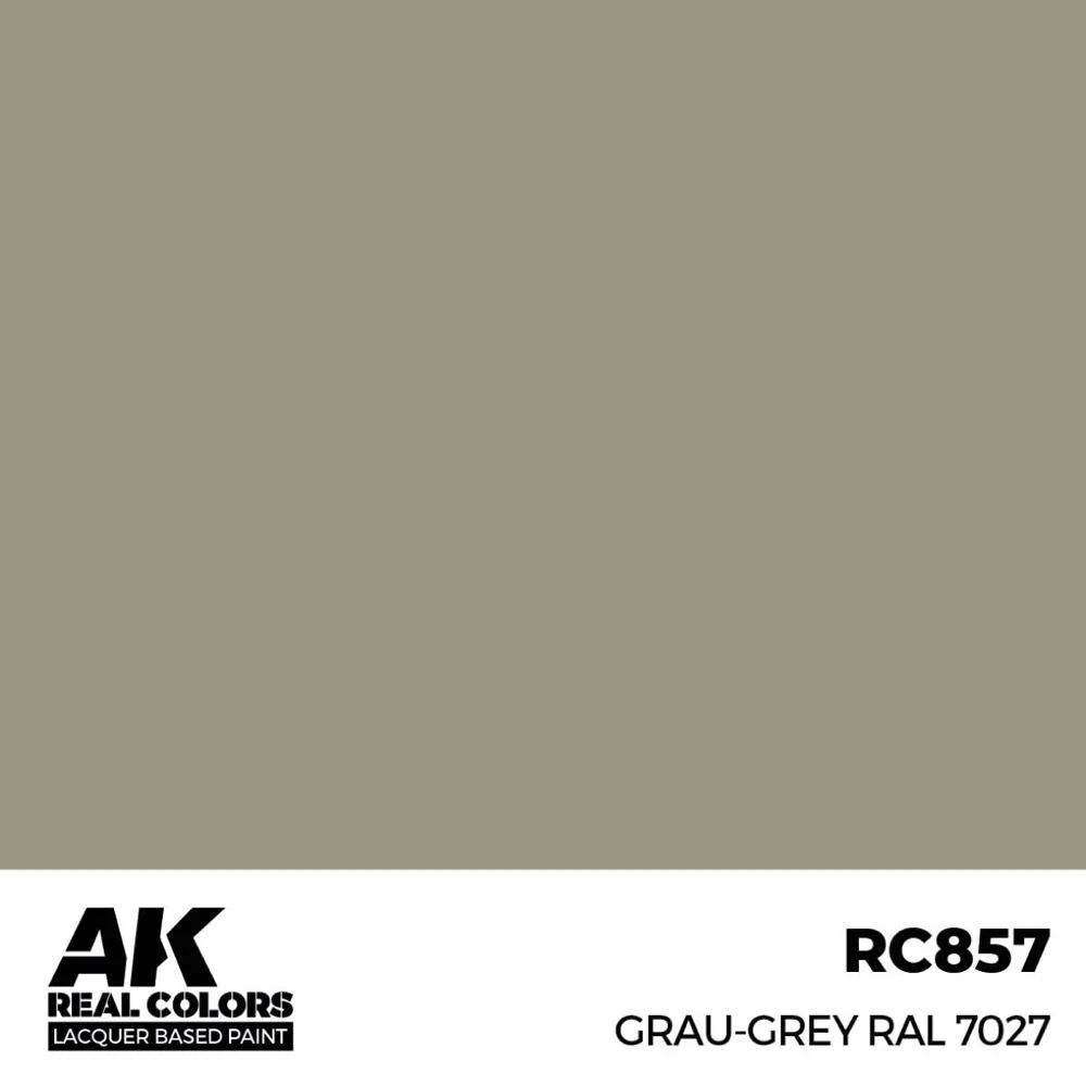 AK Interactive RC857 Real Colors Grau-Grey RAL 7027 17ml Lacquer Paint - Image 2