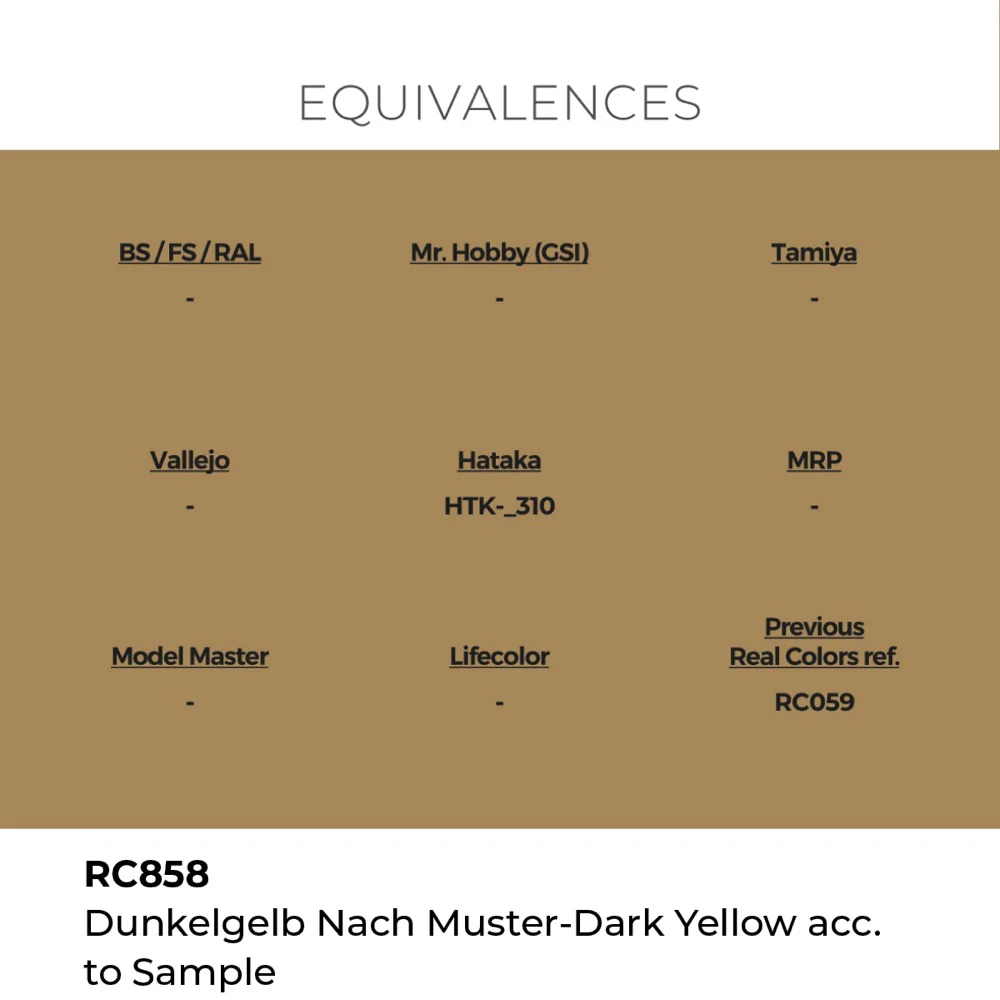 AK Interactive RC858 Real Colors Dunkelgelb Nach Muster Dark Yellow 17ml Lacquer Paint - Image 2