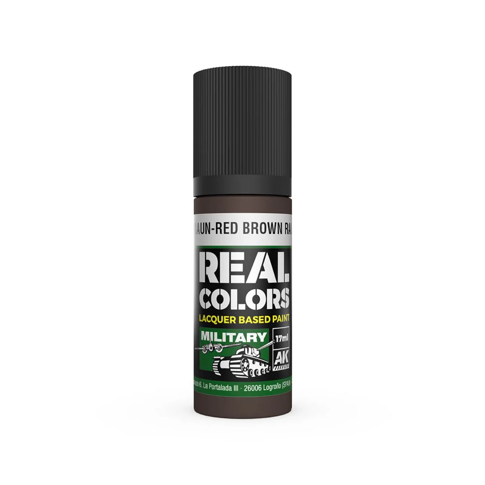 AK Interactive RC864 Real Colors Rotbraun-Red Brown RAL 8017 17ml Lacquer Paint