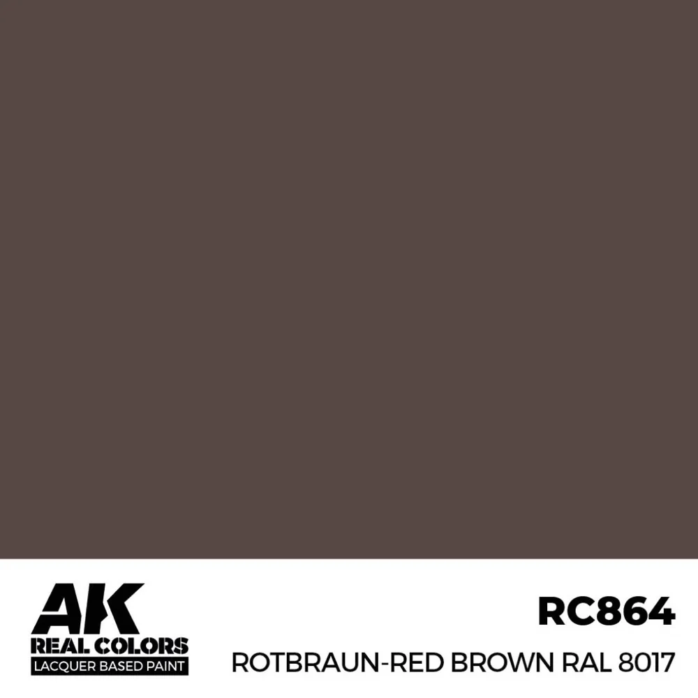 AK Interactive RC864 Real Colors Rotbraun-Red Brown RAL 8017 17ml Lacquer Paint - Image 2