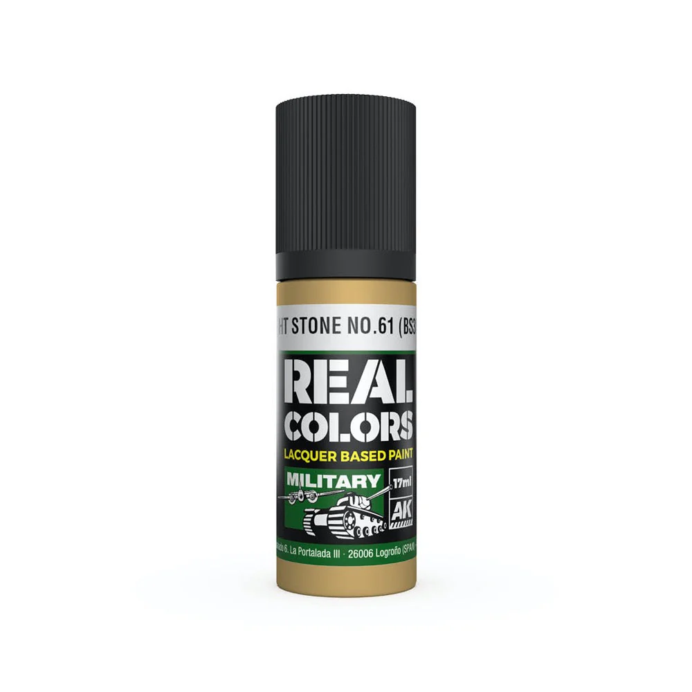 AK Interactive RC868 Real Colors Light Stone No.61 BS381 17ml Lacquer Paint