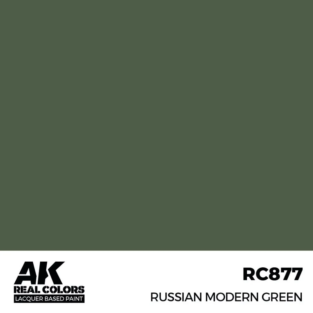 AK Interactive RC877 Real Colors Russian Modern Green 17ml Lacquer Paint - Image 2