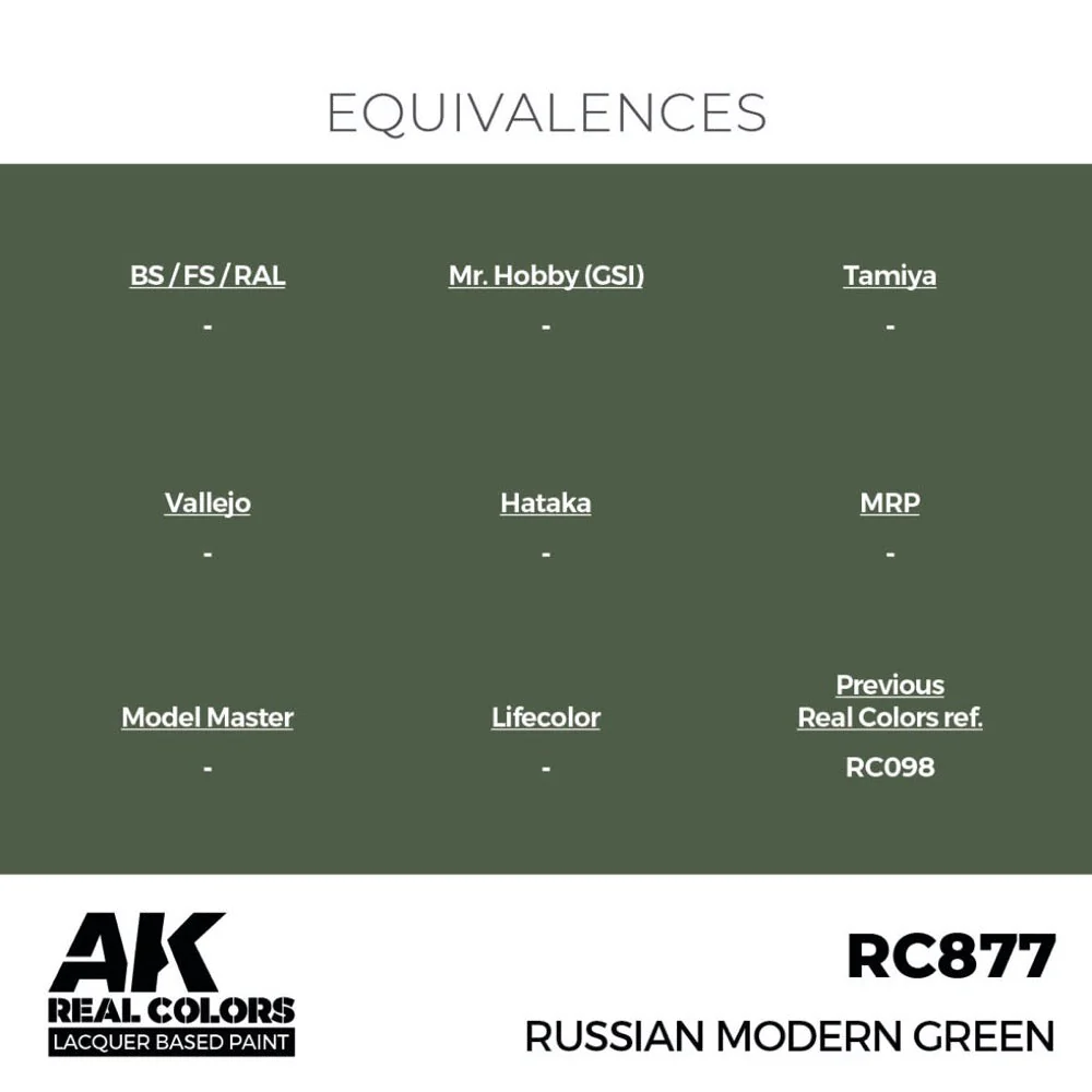 AK Interactive RC877 Real Colors Russian Modern Green 17ml Lacquer Paint - Image 3