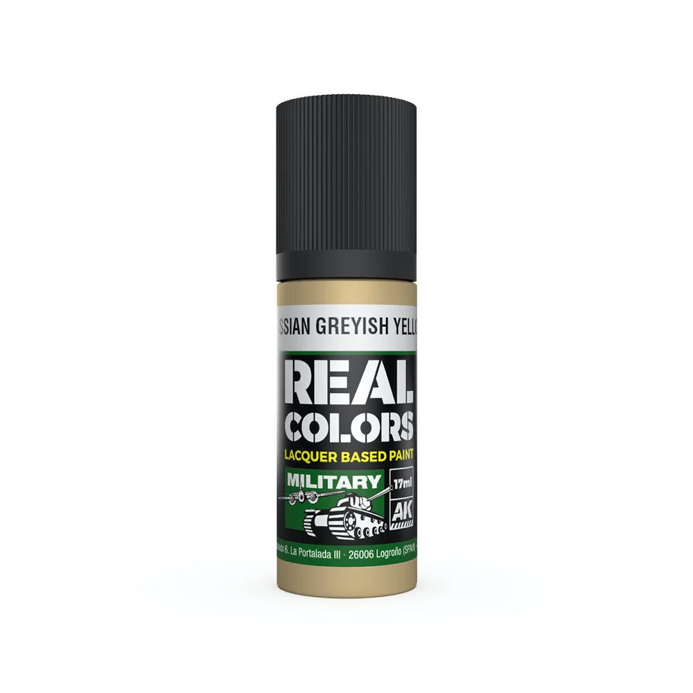 AK Interactive RC878 Real Colors Russian Greyish Yellow 17ml Lacquer Paint