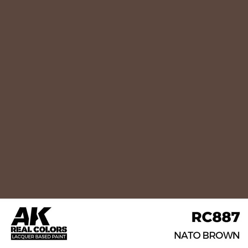 AK Interactive RC887 Real Colors NATO Brown 17ml Lacquer Paint - Image 2