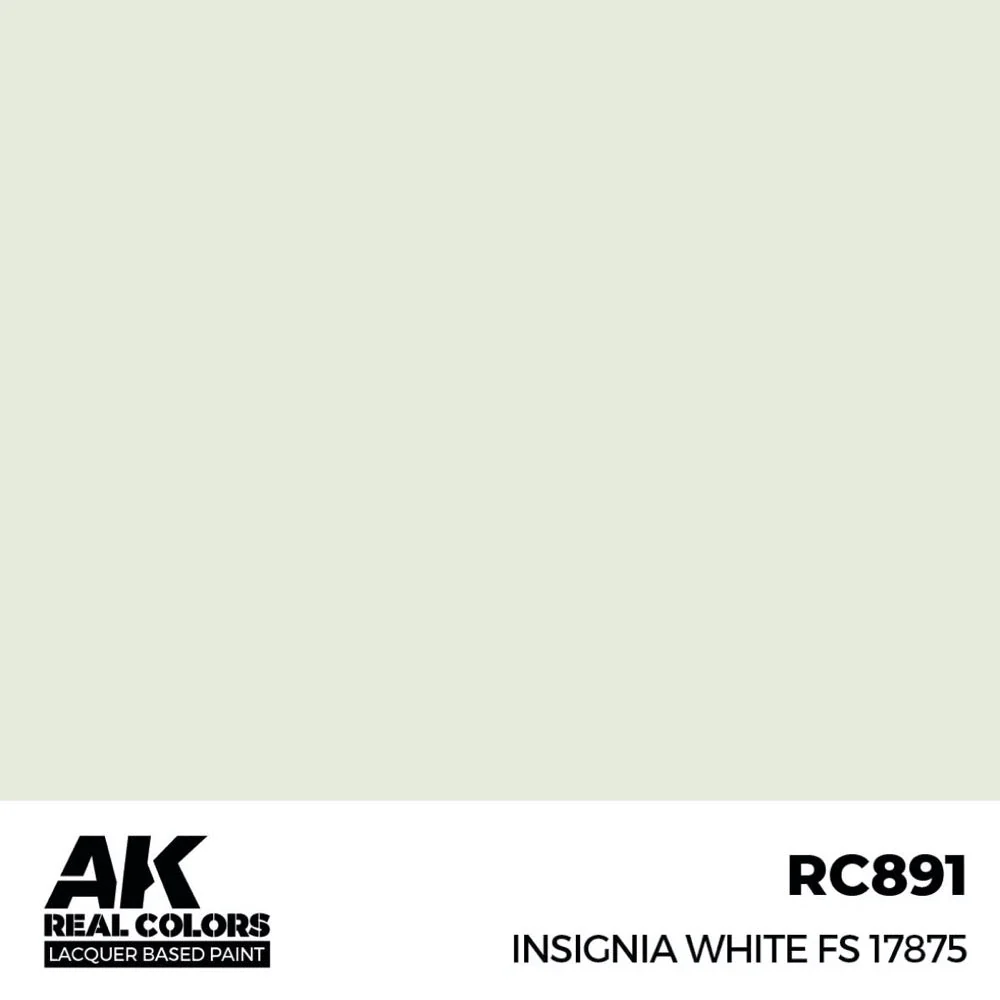 AK Interactive RC891 Real Colors Insignia White FS 17875 17ml Lacquer Paint - Image 2