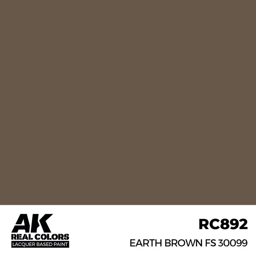 AK Interactive RC892 Real Colors Earth Brown FS 30099 17ml Lacquer Paint - Image 2