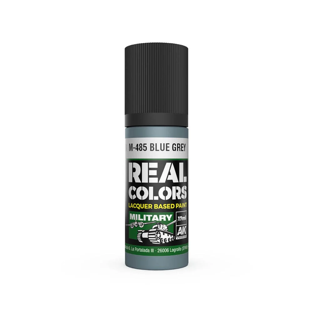 AK Interactive RC923 Real Colors M-485 Blue Grey 17ml Lacquer Paint
