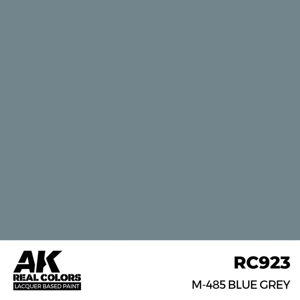 AK Interactive RC923 Real Colors M-485 Blue Grey 17ml Lacquer Paint - Image 2