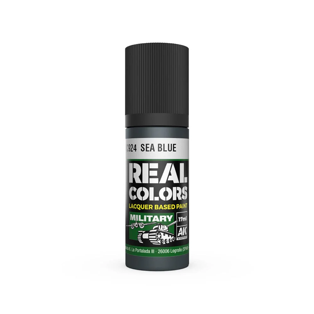 AK Interactive RC924 Real Colors Sea Blue 17ml Lacquer Paint