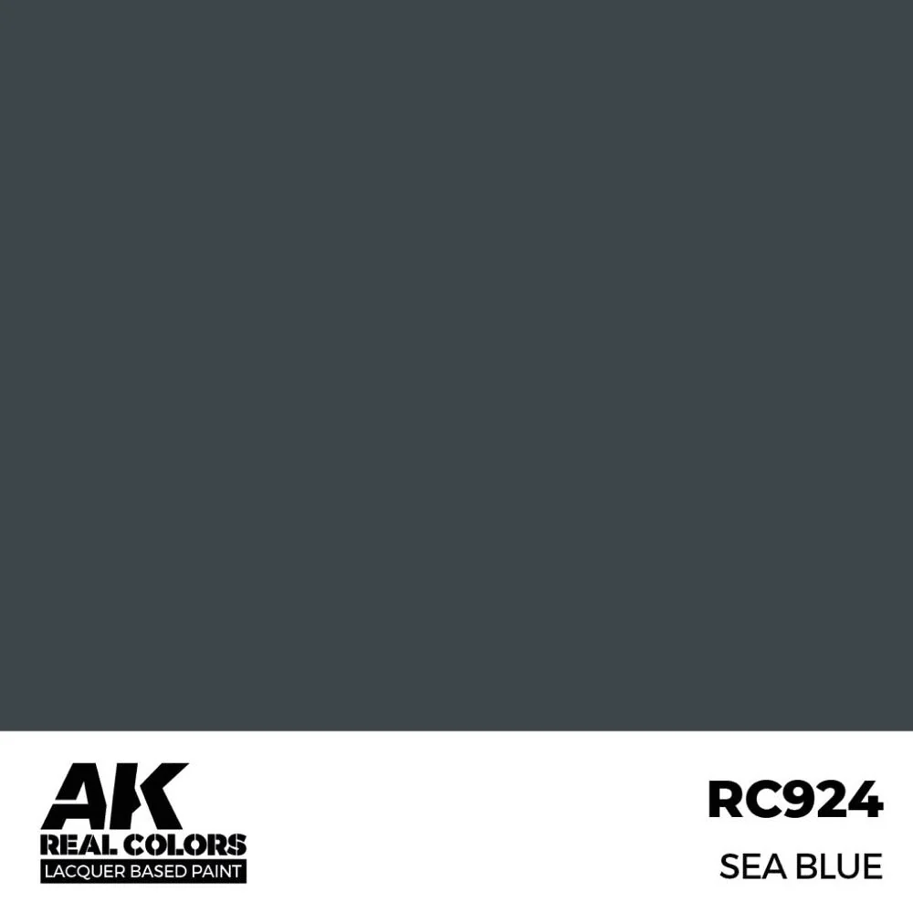 AK Interactive RC924 Real Colors Sea Blue 17ml Lacquer Paint - Image 2