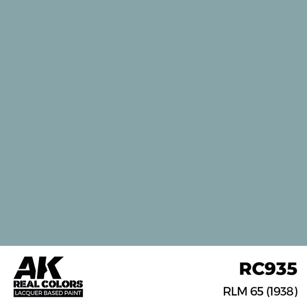 AK Interactive RC935 Real Colors RLM 65 1938 17ml Lacquer Paint - Image 2