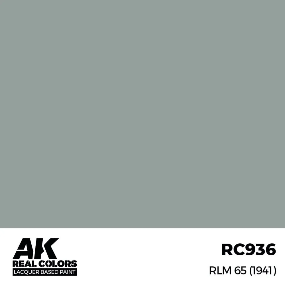 AK Interactive RC936 Real Colors RLM 65 1941 17ml Lacquer Paint - Image 2