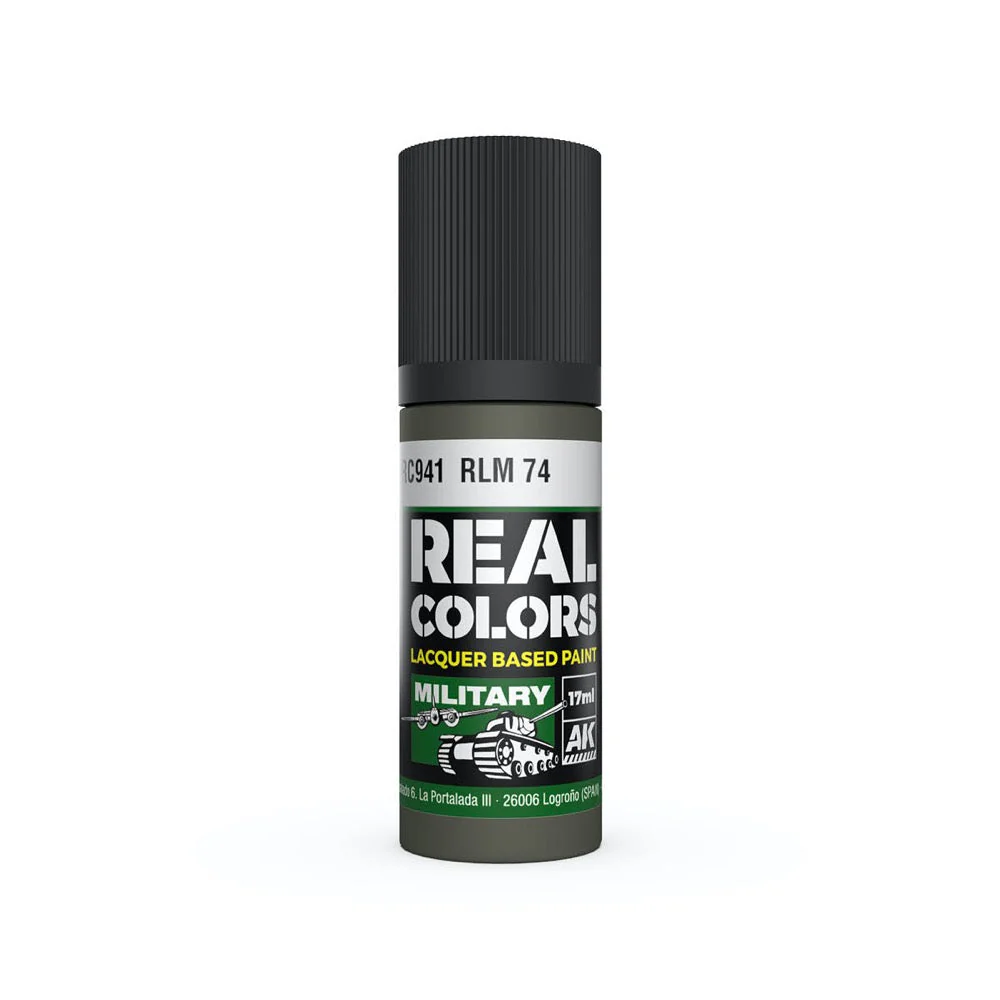 AK Interactive RC941 Real Colors RLM 74 17ml Lacquer Paint